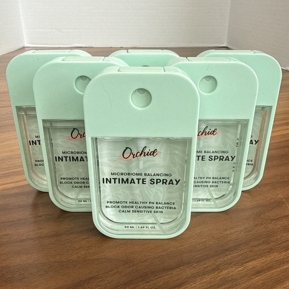 6 Orchid Intimate Spray 50ml Aloe Leaf Niacinamide pH Balance Odor Block HTF!
